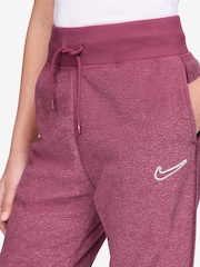 Nike Beet Pink Sportswear Cosy Fleece Wide Leg Joggers - Image 3 of 8