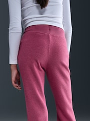 Nike Beet Pink Sportswear Cosy Fleece Wide Leg Joggers - Image 7 of 8