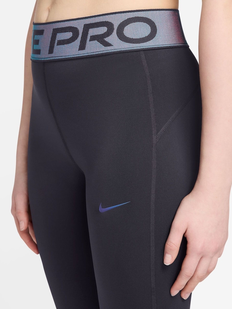 Nike Cave Purple Pro Dri-FIT Leggings - Image 3 of 3