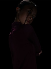 Nike Bordeaux Burgundy Pro ThermaFIT 1/2 Zip Long Sleeve Top - Image 8 of 8