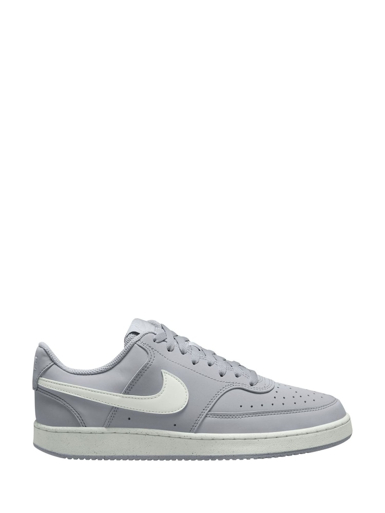 Nike Wolf Grey Summit White Court Vision Low Trainers - Image 1 of 4 Nike Wolf Grey Summit White Court Vision Low Trainers - Image 1 of 4