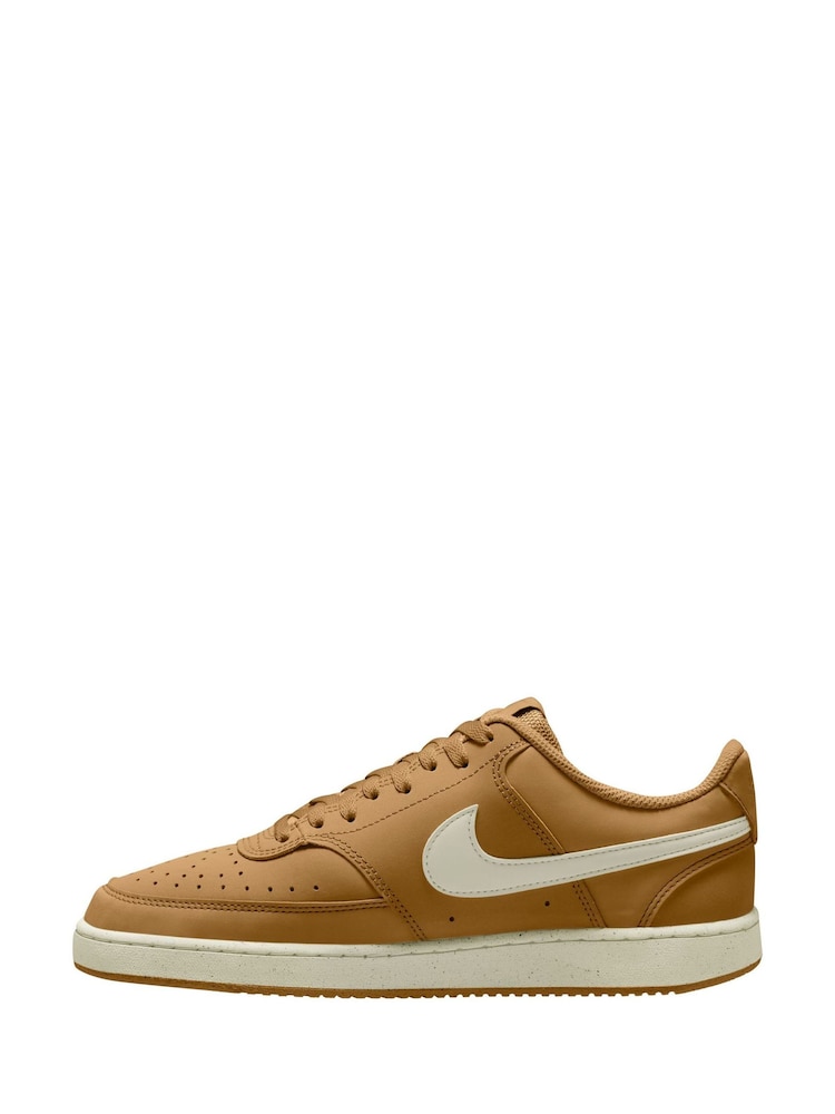 Nike Yellow Court Vision Low Trainers - Image 2 of 4
