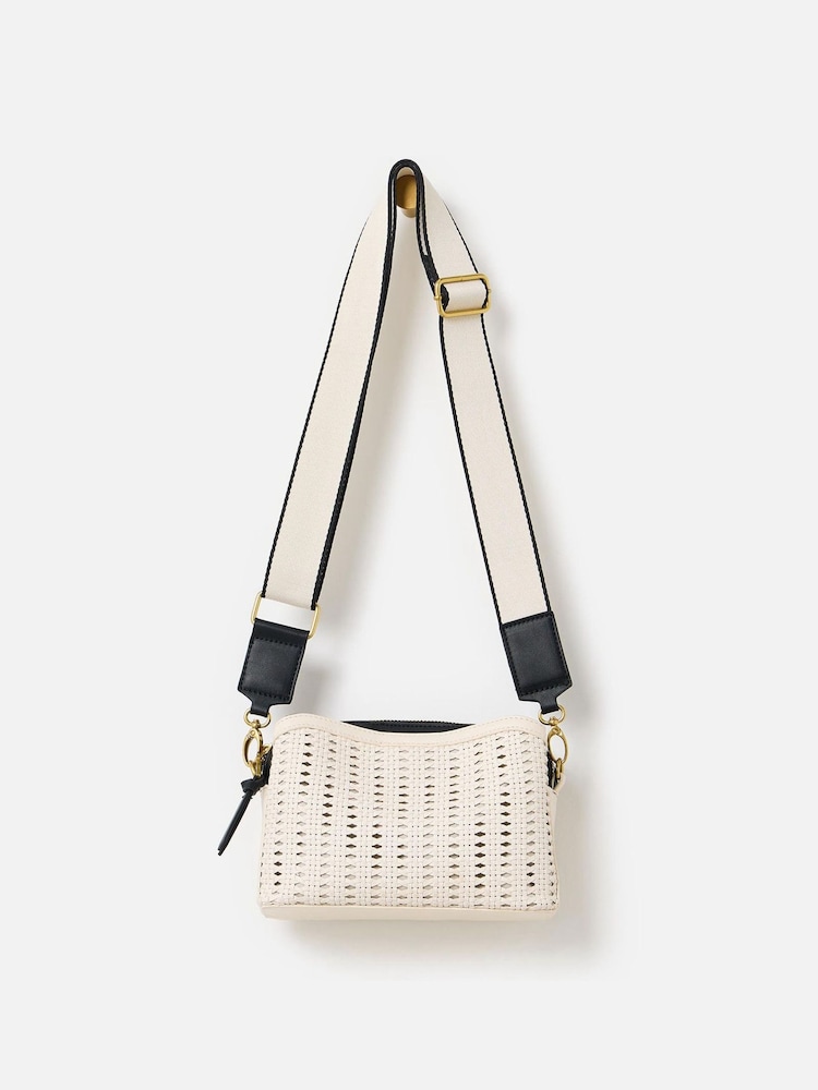 Oliver Bonas Bolsa Crossbody Issie Weave - Imagem 1 de 7