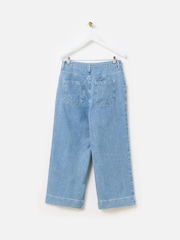 Vaqueros capri de pierna ancha con bolsillo festoneado de Oliver Bonas - Imagen 5 de 8