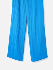 Oliver Bonas Blue Regular Tab Detail Wide Leg Trousers - Image 9 of 9