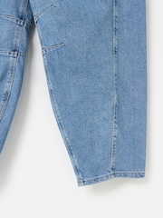 Oliver Bonas Blue Denim Relaxed Barrel Jeans - Image 5 of 5