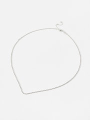 Oliver Bonas Silver Tone Demi Disc Silver Plated Chain Necklace - Image 1 of 3