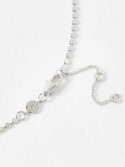 Oliver Bonas Silver Tone Demi Disc Silver Plated Chain Necklace - Image 3 of 3