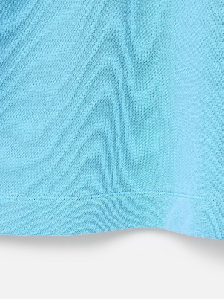 Oliver Bonas Blue 100% Cotton Short Sleeve Sweatshirt - Image 8 of 8
