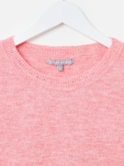 Oliver Bonas Pink Short Sleeve Knitted Shell Top - Image 6 of 8