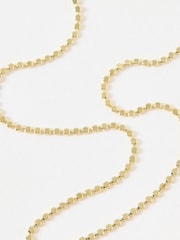 Oliver Bonas Gold Tone Demi Disc Gold Plated Chain Necklace - Image 2 of 3