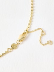 Oliver Bonas Gold Tone Demi Disc Gold Plated Chain Necklace - Image 3 of 3