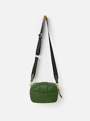 Oliver Bonas Green Charlee Weave Crossbody Bag - Image 2 of 6