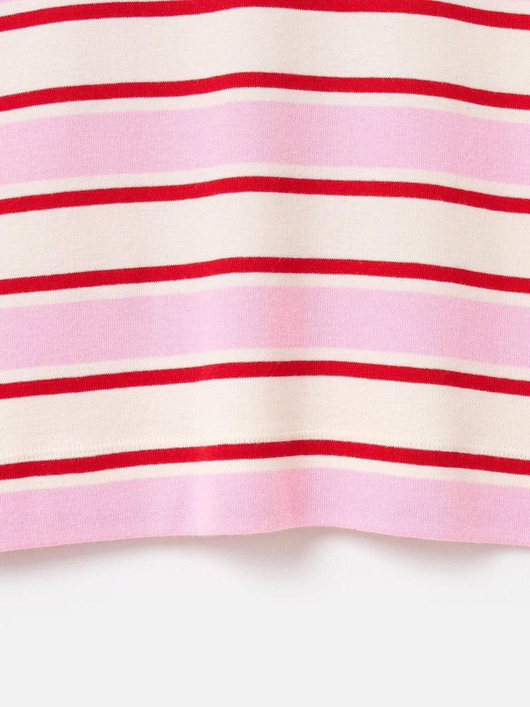 Oliver Bonas Pink Striped Jersey T-Shirt - Image 7 of 7