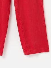 Oliver Bonas Red Collared Zip Up Short Sleeve Jumpsuit - Image 6 of 6