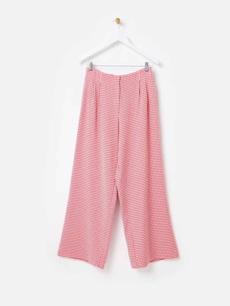 Oliver Bonas geruite broek met wijde pijpen - Image 4 of 8