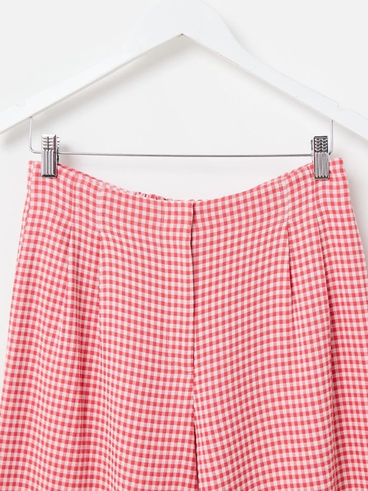 Oliver Bonas geruite broek met wijde pijpen - Image 6 of 8