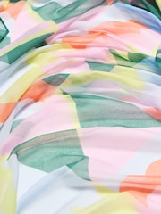 Oliver Bonas Pastel Abstract Shapes Lightweight Scarf - Image 4 of 4
