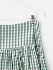 Oliver Bonas юбка миди в клеточку с баскской талией - Изображение 7 из 8