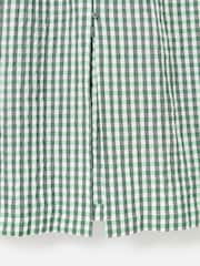 Oliver Bonas Green Gingham V-Neck Midi Dress - Image 7 of 7