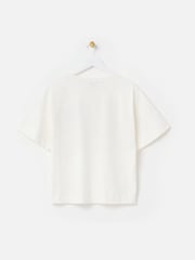 Oliver Bonas White Cherry On Top 100% Cotton T-Shirt - Image 2 of 5