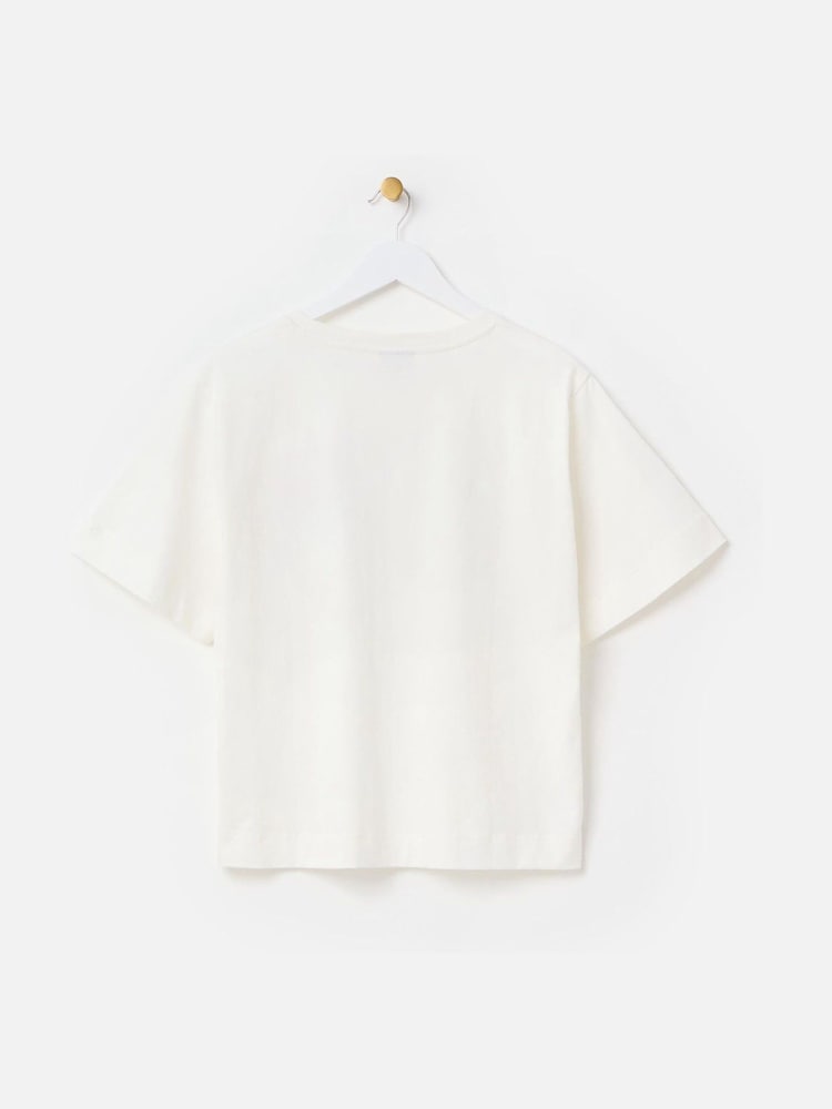 Oliver Bonas White Cherry On Top 100% Cotton T-Shirt - Image 2 of 5