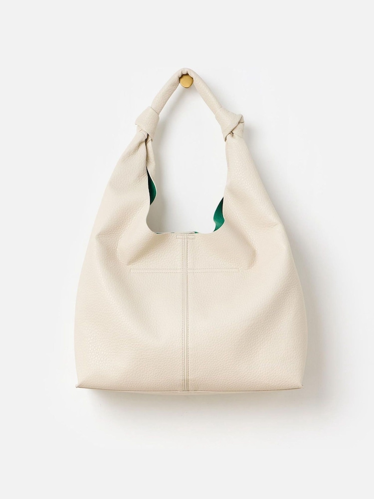 Oliver Bonas Cream Ella Slouch Tote Bag - Image 2 of 5