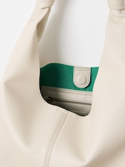 Oliver Bonas Cream Ella Slouch Tote Bag - Image 5 of 5