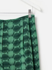 Oliver Bonas Green Geometric Circle Wide Leg Trousers - Image 3 of 5