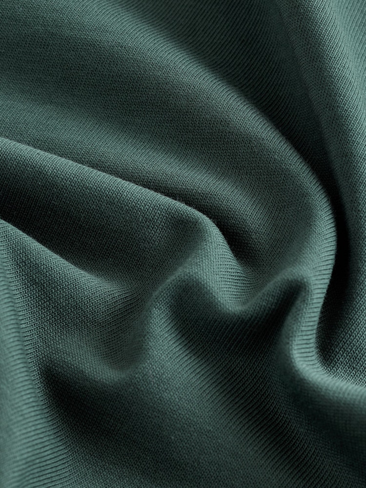 Green Long Sleeve Relaxed Fit Heavyweight T-Shirt - Image 2 of 3