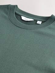 Green Long Sleeve Relaxed Fit Heavyweight T-Shirt - Image 3 of 3