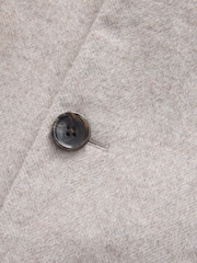 لون محايد - معطف Epsom من مزيج الصوف بنقشة متعرجة مع حواف من المخمل - صورة 9 من 11