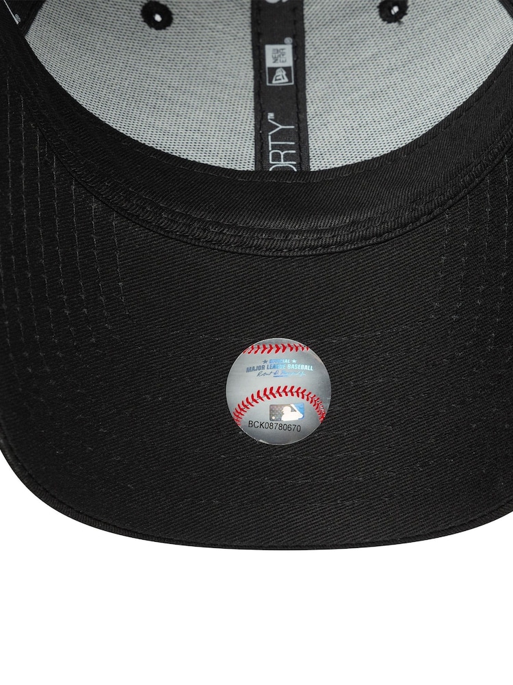 New Era Womens Leopard Print Infill Black Cap - صورة 5 من 5