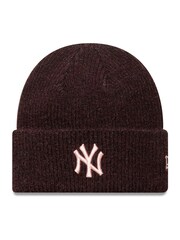 New Era Womens Red Wide Cuff Beanie NY Hat - Image 1 of 2