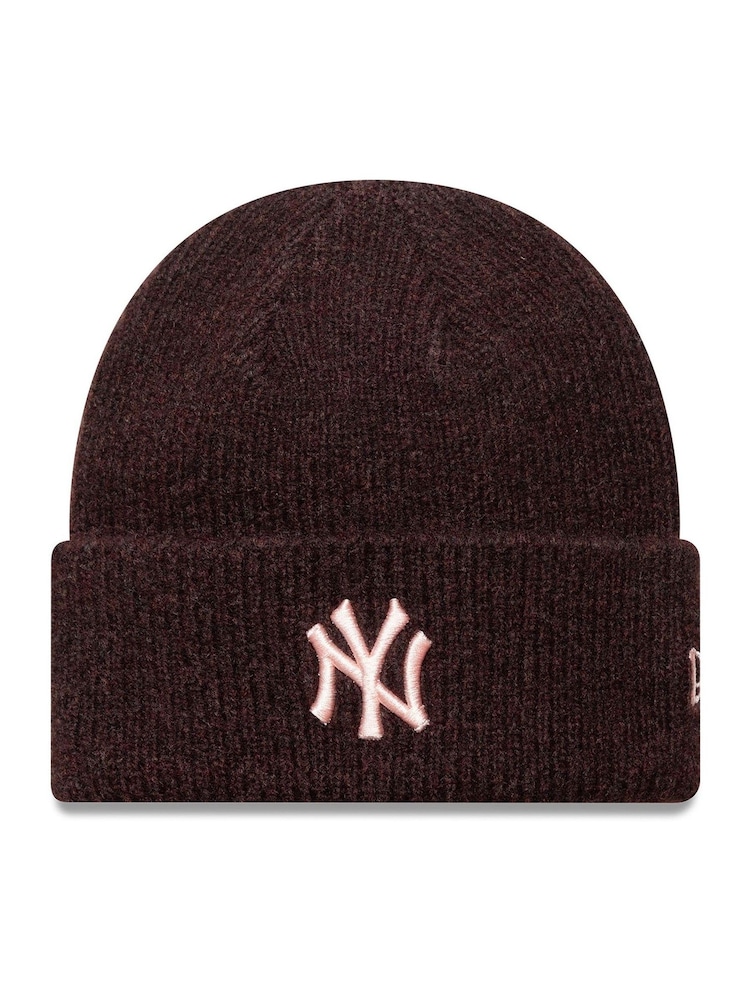 New Era Womens Red Wide Cuff Beanie NY Hat - Image 1 of 2