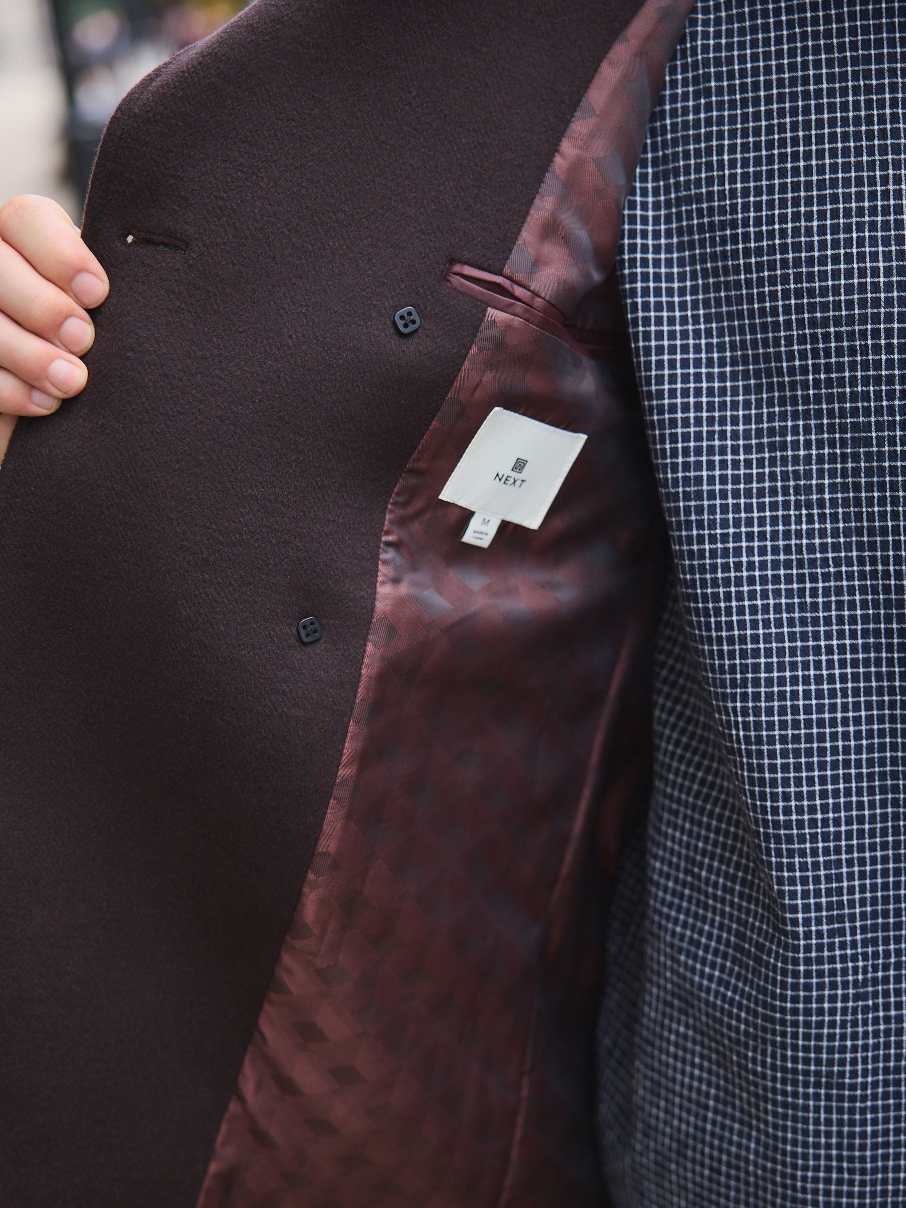 Buy Brown Regular Fit Peacoat from Next Singapore