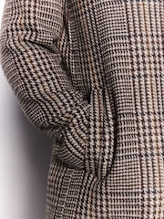 Brown Check Wool Blend Epsom Coat - Image 4 of 4