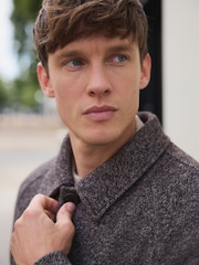 Brown Wool Blend Mac - Image 4 of 5