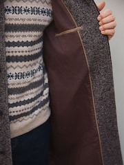 Brown Wool Blend Mac - Image 5 of 5