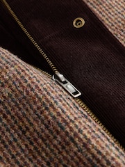 Brown Signature Harris Tweed Puppytooth Corduroy Collar Jacket - Image 10 of 10