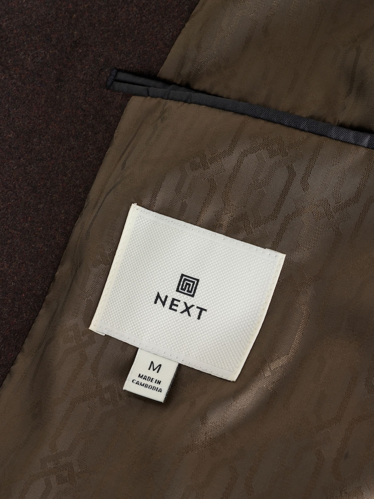 Brown Epsom Overcoat with Wool - Image 10 of 10 Brown Epsom Overcoat with Wool - Image 10 of 10