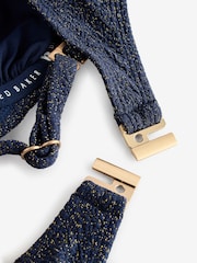 B by Ted Baker Textured Sparkle Bandeau Bikini Top - Image 7 of 7