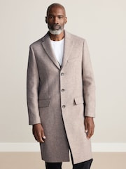 Cream Signature Soft Touch Wool Rich Epsom Coat - Image 1 of 12