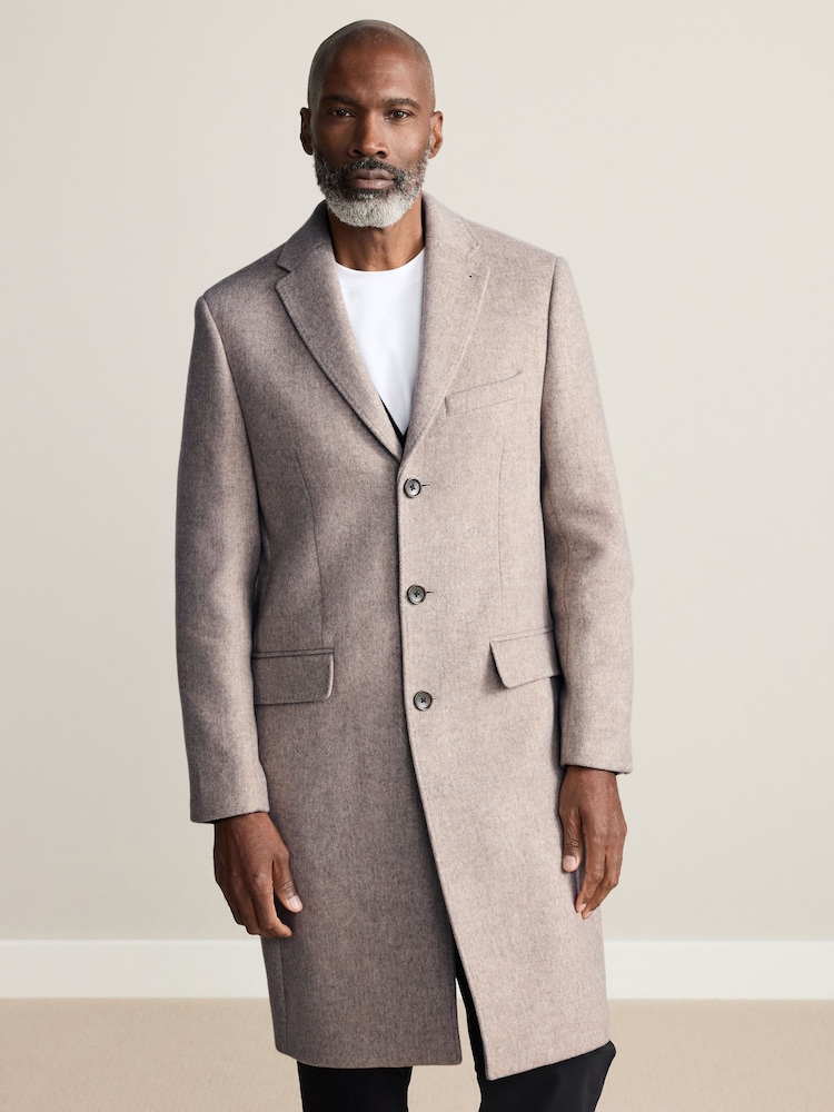 Cream Signature Soft Touch Wool Rich Epsom Coat - Image 1 of 12 Cream Signature Soft Touch Wool Rich Epsom Coat - Image 1 of 12