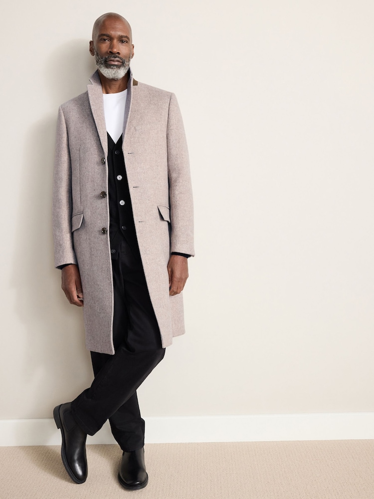 Cream Signature Soft Touch Wool Rich Epsom Coat - Image 2 of 12