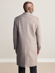Cream Signature Soft Touch Wool Rich Epsom Coat - Image 3 of 12