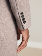 Cream Signature Soft Touch Wool Rich Epsom Coat - Image 8 of 12