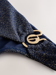 B by Ted Baker Textured Sparkle High Leg Bikini Bottoms - Image 5 of 6