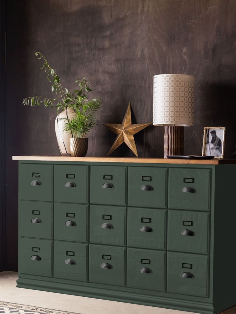 Rockett St George Green Large Apothecary Style Large Sideboard - Image 2 of 3