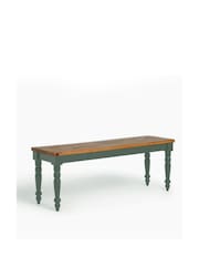 Rockett St George Green Apothecary Style Dining Bench - Image 3 of 4